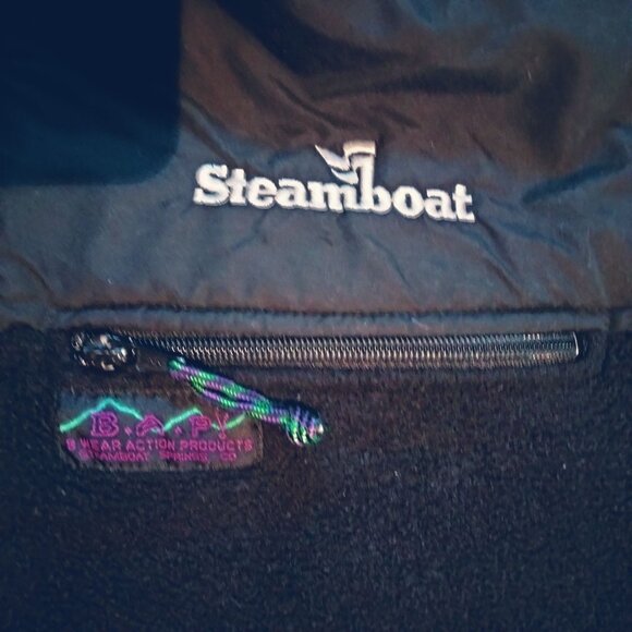 Steamboat Black Fleece Vest With Zippered Pockets Medium - Picture 4 of 7